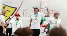 25.05.25 VfB Stuttgart Feier und Autokorso DFB-Pokal Sieg Stuttgart Schlossplatz
