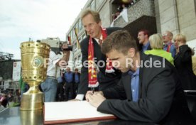 15.06.97 VfB Stuttgart Empfang am Rathaus DFB-Pokal Sieg 1997