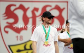 25.05.25 VfB Stuttgart Feier und Autokorso DFB-Pokal Sieg Stuttgart Schlossplatz