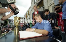 15.06.97 VfB Stuttgart Empfang am Rathaus DFB-Pokal Sieg 1997