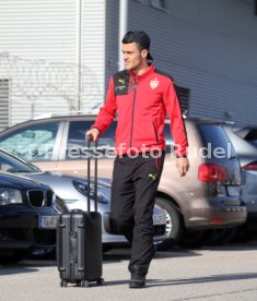 VfB Stuttgart Abflug Kurztrainingslager Mallorca am Flughafen Stuttgart