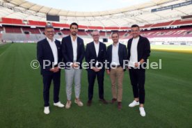 12.09.22 VfB Stuttgart PK Khedira, Lahm, Gentner