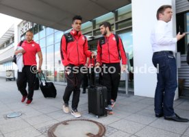VfB Stuttgart Ankunft Flughafen Stuttgart Kurztrainingslager Mallorca