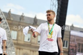 25.05.25 VfB Stuttgart Feier und Autokorso DFB-Pokal Sieg Stuttgart Schlossplatz