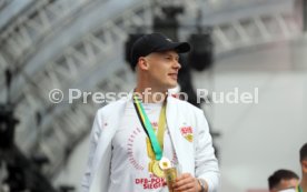 25.05.25 VfB Stuttgart Feier und Autokorso DFB-Pokal Sieg Stuttgart Schlossplatz