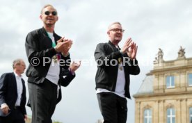 25.05.25 VfB Stuttgart Feier und Autokorso DFB-Pokal Sieg Stuttgart Schlossplatz
