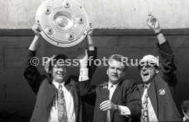 17.05.1992 VfB Stuttgart Meisterschaft Empfang im Stadion