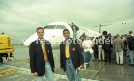 13.06.97 VfB Stuttgart Abflug Berlin DFB-Pokal Finale 1997