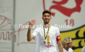 25.05.25 VfB Stuttgart Feier und Autokorso DFB-Pokal Sieg Stuttgart Schlossplatz