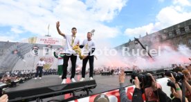 25.05.25 VfB Stuttgart Feier und Autokorso DFB-Pokal Sieg Stuttgart Schlossplatz