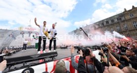 25.05.25 VfB Stuttgart Feier und Autokorso DFB-Pokal Sieg Stuttgart Schlossplatz