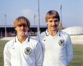 09.08.79 VfB Stuttgart Spieler im Trikot Nationalmannschaft