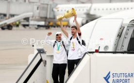 25.05.25 VfB Stuttgart Ankunft Flughafen Stuttgart aus Berlin DFB-Pokal Sieg