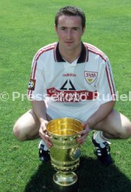 15.07.97 VfB Stuttgart Fototermin DFB-Pokal Sieger 1997