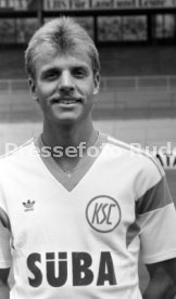 28.06.88 Karlsruher SC Fototermin Saison 1988/1989