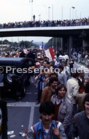 26.05.1984 VfB Stuttgart Meisterschaft 1984 Autokorso Bad Cannstatt