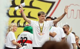 25.05.25 VfB Stuttgart Feier und Autokorso DFB-Pokal Sieg Stuttgart Schlossplatz