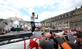 25.05.25 VfB Stuttgart Feier und Autokorso DFB-Pokal Sieg Stuttgart Schlossplatz
