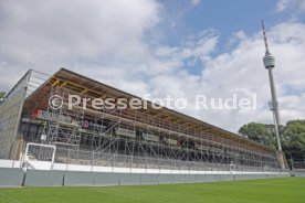 Stuttgarter Kickers Gazi Stadion Trib&uuml;ne Dach