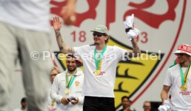 25.05.25 VfB Stuttgart Feier und Autokorso DFB-Pokal Sieg Stuttgart Schlossplatz