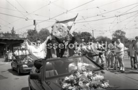 17.05.1992 VfB Stuttgart Meisterschaft Autokorso