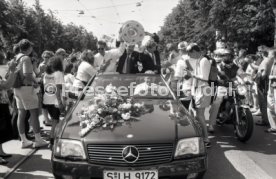 17.05.1992 VfB Stuttgart Meisterschaft Autokorso