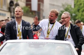 25.05.25 VfB Stuttgart Feier und Autokorso DFB-Pokal Sieg Stuttgart Schlossplatz