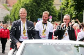 25.05.25 VfB Stuttgart Feier und Autokorso DFB-Pokal Sieg Stuttgart Schlossplatz