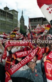 15.06.97 VfB Stuttgart Empfang am Rathaus DFB-Pokal Sieg 1997