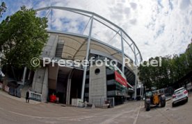 03.06.22 VfB Stuttgart Baggerbiss Umbau Mercedes-Benz Arena Haupttribüne