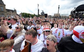25.05.25 VfB Stuttgart Feier und Autokorso DFB-Pokal Sieg Stuttgart Schlossplatz