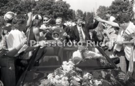 17.05.1992 VfB Stuttgart Meisterschaft Autokorso