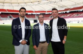 12.09.22 VfB Stuttgart PK Khedira, Lahm, Gentner
