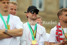 25.05.25 VfB Stuttgart Feier und Autokorso DFB-Pokal Sieg Stuttgart Schlossplatz