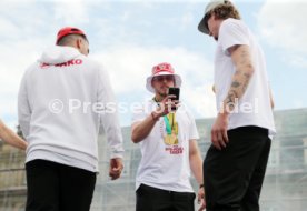 25.05.25 VfB Stuttgart Feier und Autokorso DFB-Pokal Sieg Stuttgart Schlossplatz