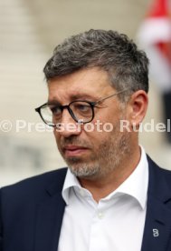 03.06.22 VfB Stuttgart Baggerbiss Umbau Mercedes-Benz Arena Haupttribüne