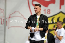 25.05.25 VfB Stuttgart Feier und Autokorso DFB-Pokal Sieg Stuttgart Schlossplatz