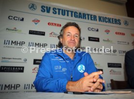 Stuttgarter Kickers Pressekonferenz
