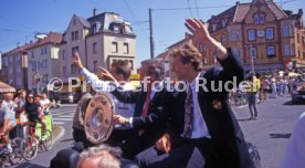 17.05.1992 VfB Stuttgart Meisterschaft Autokorso