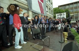 15.06.97 VfB Stuttgart Empfang am Rathaus DFB-Pokal Sieg 1997