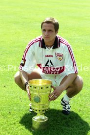 15.07.97 VfB Stuttgart Fototermin DFB-Pokal Sieger 1997