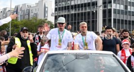 25.05.25 VfB Stuttgart Feier und Autokorso DFB-Pokal Sieg Stuttgart Schlossplatz