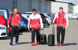VfB Stuttgart Abflug Kurztrainingslager Mallorca am Flughafen Stuttgart