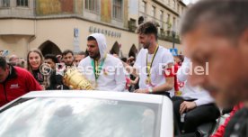 25.05.25 VfB Stuttgart Feier und Autokorso DFB-Pokal Sieg Stuttgart Schlossplatz