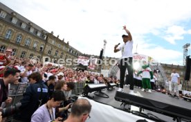 25.05.25 VfB Stuttgart Feier und Autokorso DFB-Pokal Sieg Stuttgart Schlossplatz