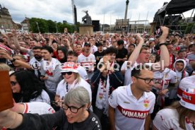 25.05.25 VfB Stuttgart Feier und Autokorso DFB-Pokal Sieg Stuttgart Schlossplatz