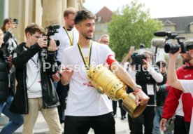 25.05.25 VfB Stuttgart Feier und Autokorso DFB-Pokal Sieg Stuttgart Schlossplatz