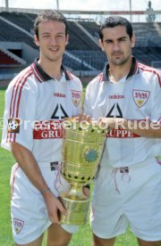 15.07.97 VfB Stuttgart Fototermin DFB-Pokal Sieger 1997