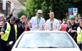 25.05.25 VfB Stuttgart Feier und Autokorso DFB-Pokal Sieg Stuttgart Schlossplatz