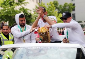 25.05.25 VfB Stuttgart Feier und Autokorso DFB-Pokal Sieg Stuttgart Schlossplatz